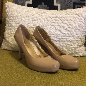 Madden Girl Nude Patent Pumps